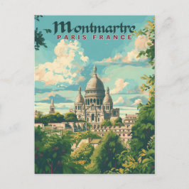 Montmartre - Paris, Frankrike Vykort