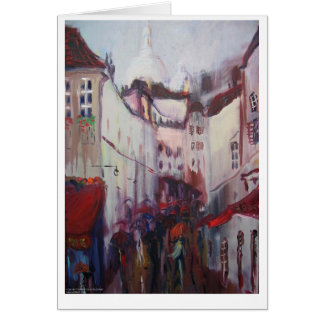 Montmartre Paris Hälsningskort