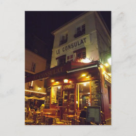 Montmartre, Paris på natten Vykort