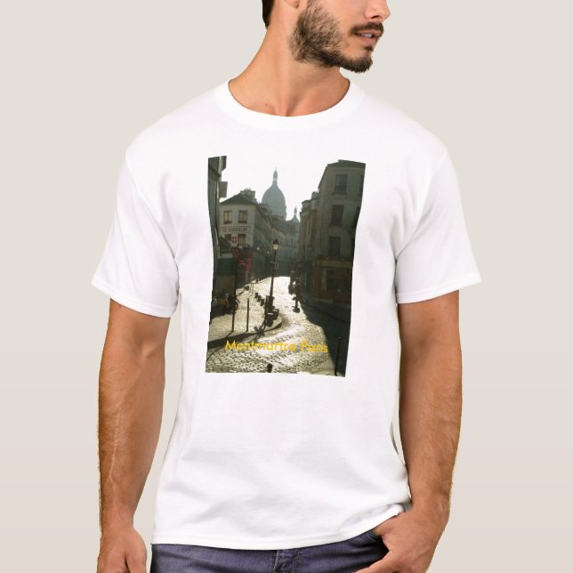 Montmartre Paris T Shirt (Framsida)
