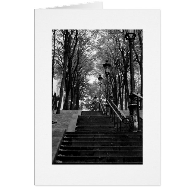 Montmartre Staircase Hälsningskort (Framsidan)