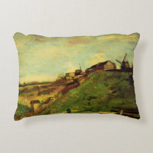 Montmartre: Stenkross, kvarnen by Vincent van Gogh Prydnadskudde
