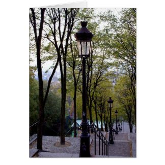 Montmartre Steps Hälsningskort