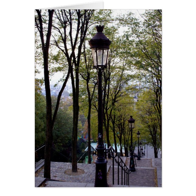 Montmartre Steps Hälsningskort (Framsidan)