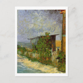 Montmartre Väg med solblommor av Van Gogh. Vykort