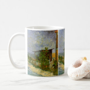 Montmartre-vägen och solrosor av Vincent van Gogh Kaffemugg