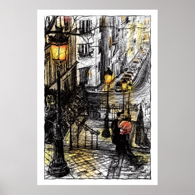 Montmartre VIII Poster (Framsidan)