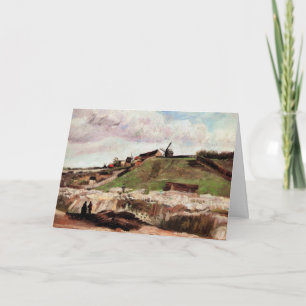 Montmartrebacken med stenbrott av Vincent van Gogh Kort