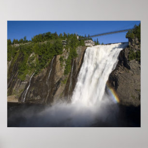 Montmorency Falls nära Quebec City. Poster