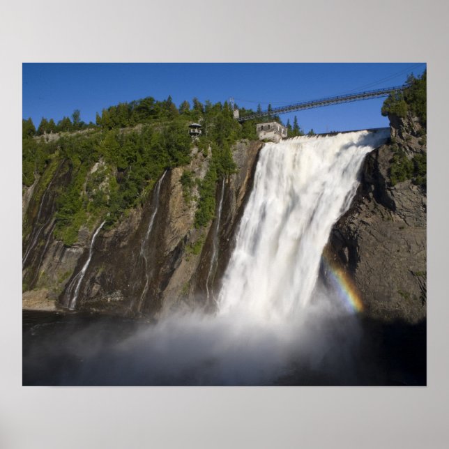 Montmorency Falls nära Quebec City. Poster (Framsidan)