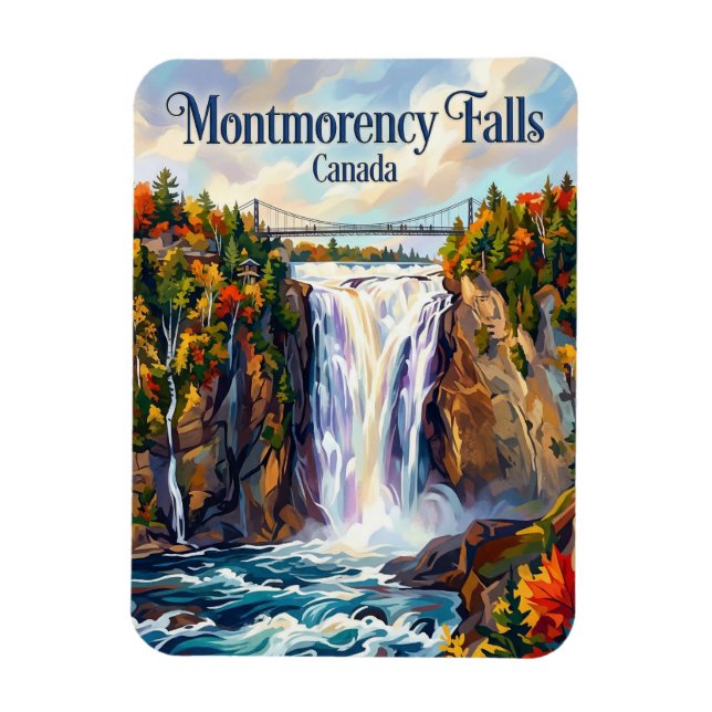 Montmorencyfallen Kanada Magnet (Vertikal)