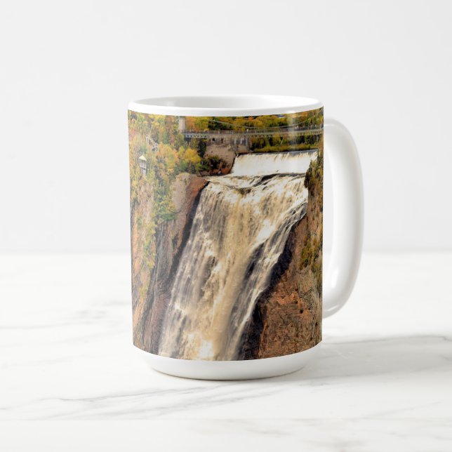 Montmorencyfallen Kanada stiliserat Kaffemugg (Framsida höger)