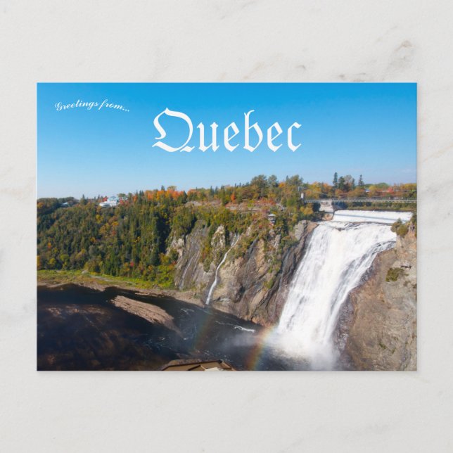 Montmorencyfallen Québec Kanada Vykort (Framsida)