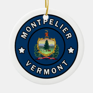 Montpelier Vermont Julgransprydnad Keramik