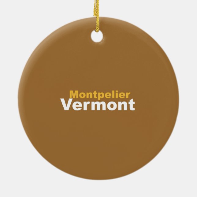 Montpelier, Vermont Ornament (Baksidan)
