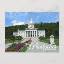 Montpelier Vermont State House Postcard Vykort