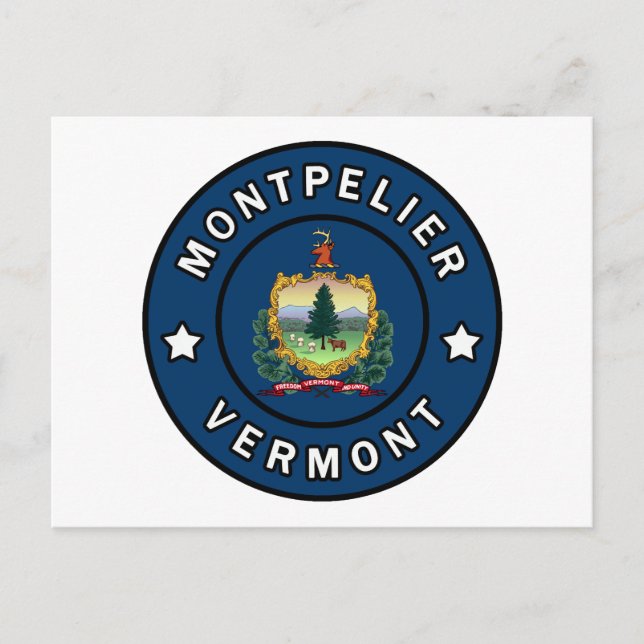 Montpelier Vermont Vykort (Framsida)