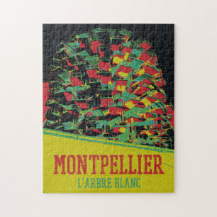 Montpellier Arkitecture illustration Frankrike Pussel