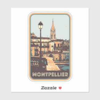 Montpellier City Frankrike är min stolta hemstad Klistermärken