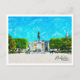 Montpellier Frankrike BeSnyval Oil Paint Ligcape Vykort