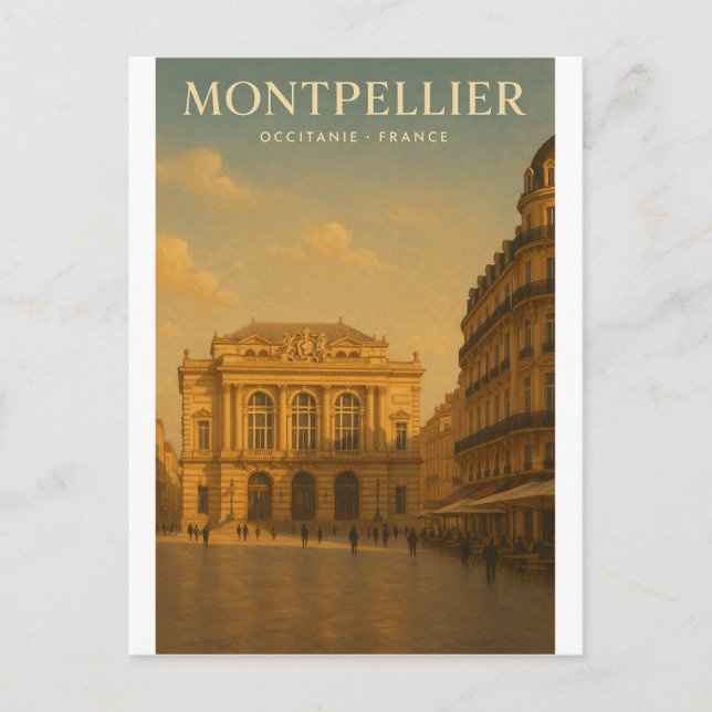Montpellier — Frankrike resor 2026 Vykort (Framsida)