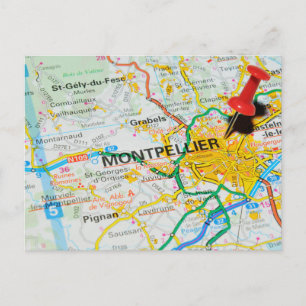 Montpellier, Frankrike Vykort