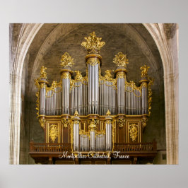 Montpellier Katedralorgan poster