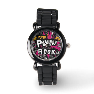 montre argenté rock  armbandsur
