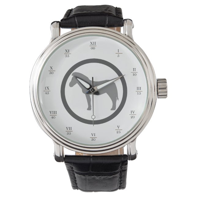 Montre classique GEEKLEY noire logo gris Armbandsur (Framsida)