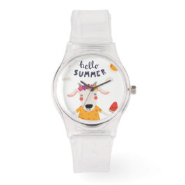 Montre Femme Hello Summer Sportive Silicon Rose Armbandsur