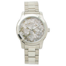 montre, fleur blanche armbandsur