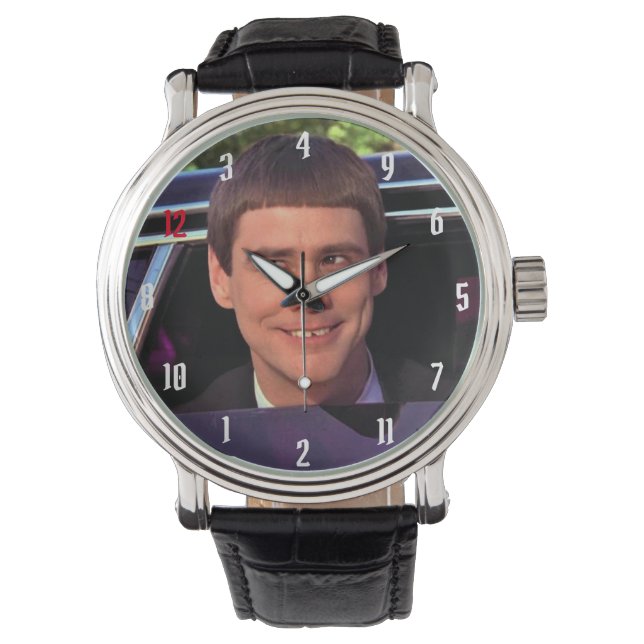 Montre Grande Horloge Ronde drôle Armbandsur (Framsida)