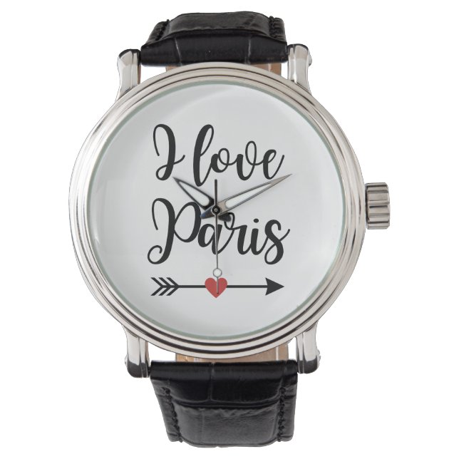 Montre I love Paris Armbandsur (Framsida)