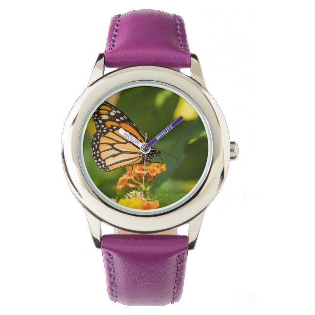 Montre papillon orange armbandsur (Framsida)