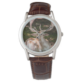 montre photo cerf sous les bois armbandsur