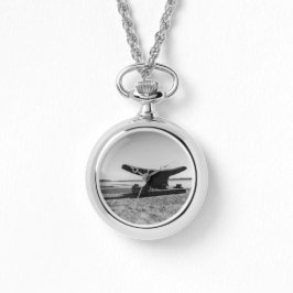 Montre thème marin, noir et blanc armbandsur