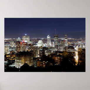 Montreal at night poster