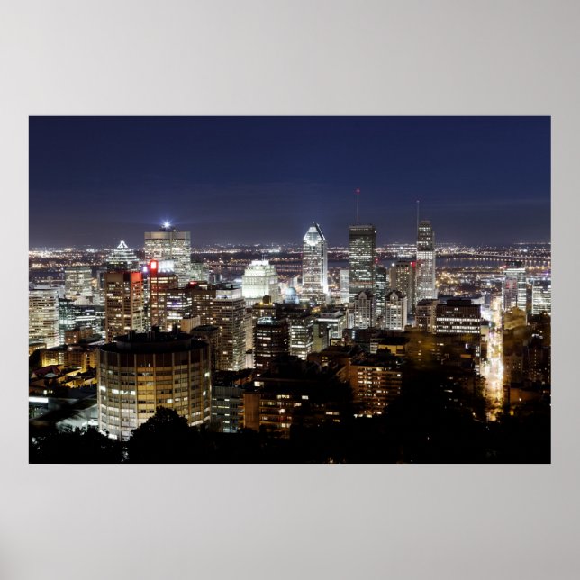 Montreal at night poster (Framsidan)