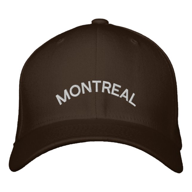 Montreal Baseball Cap Embroized Canada Cap Broderad Keps (Framsida)