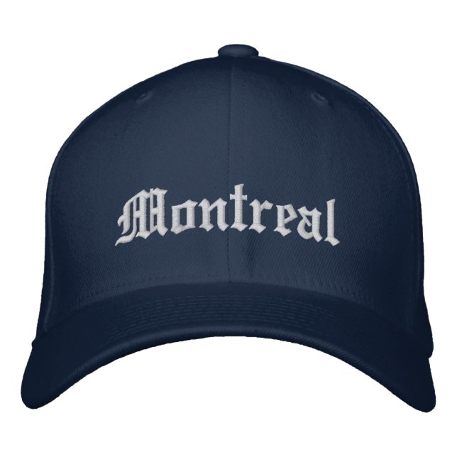Montreal Basebollmössa Broderad Keps (Framsida)
