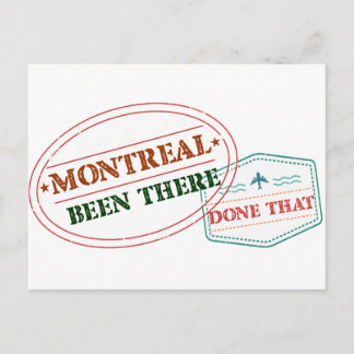 Montreal Been gjorde det där Vykort
