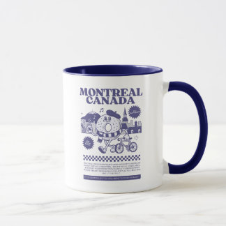 Montreal Canada Retro Bagel Skyline  Mugg