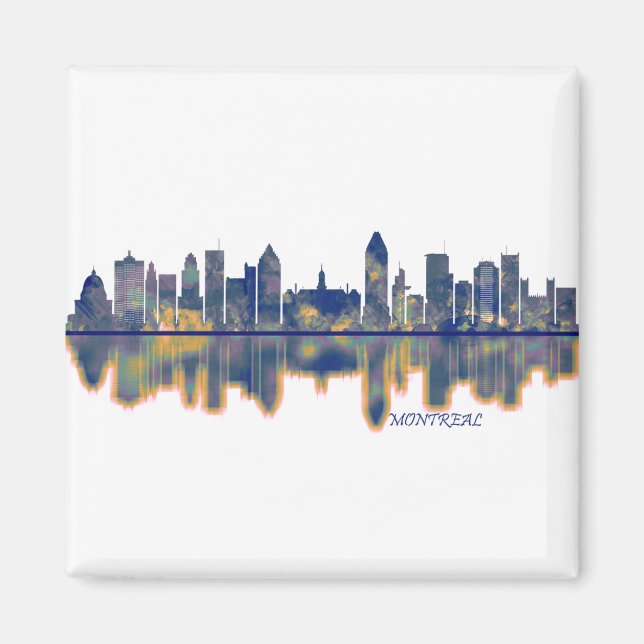 Montreal Canada Skyline Magnet (Framsidan)