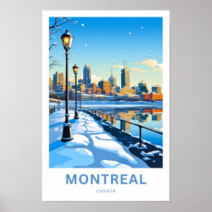 Montreal Canada Travel Skriv ut Poster