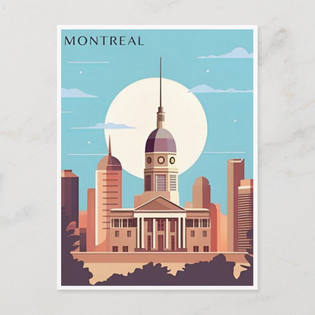 Montreal Canada vintage Turiststad Vykort (Framsida)