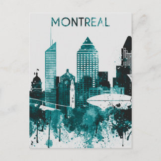 Montreal City Skyline Vykort
