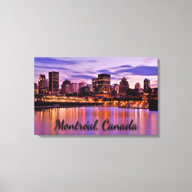 Montreal Cityscape Canvastryck (Framsida)