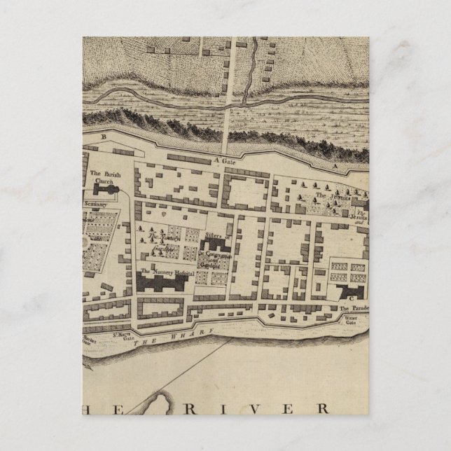 Montreal eller Ville Marie Vykort (Framsida)