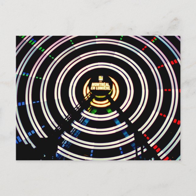 Montreal en Lumiere Ferris Wheel Vykort (Framsida)