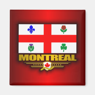 Montreal flagga magnet